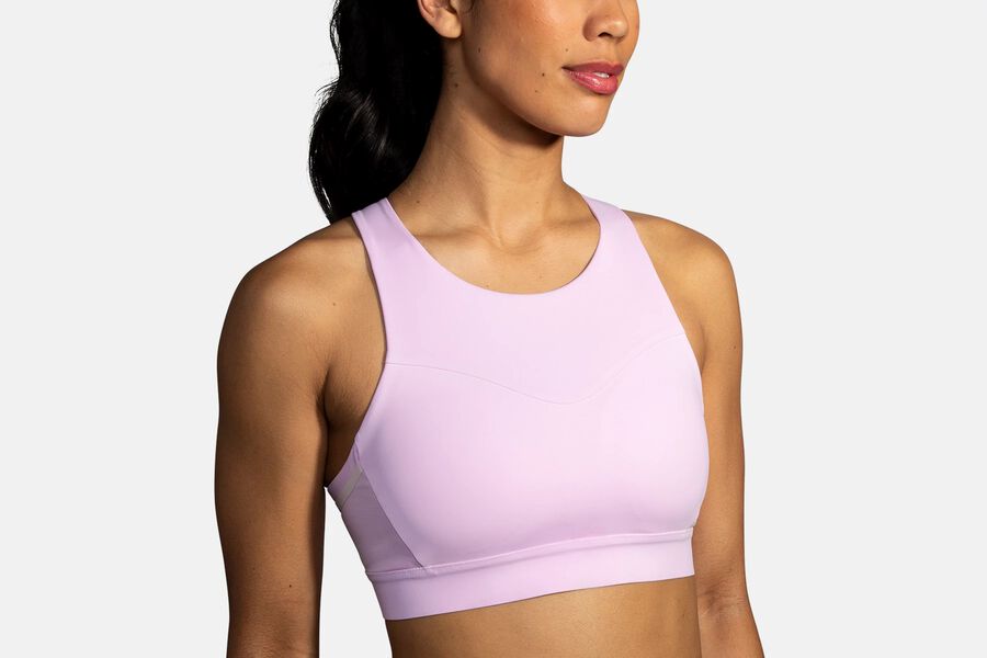 Brooks Women's Drive 3 Pocket Run Bras Orchid Haze/Rosewater ( AEKYD6319 )